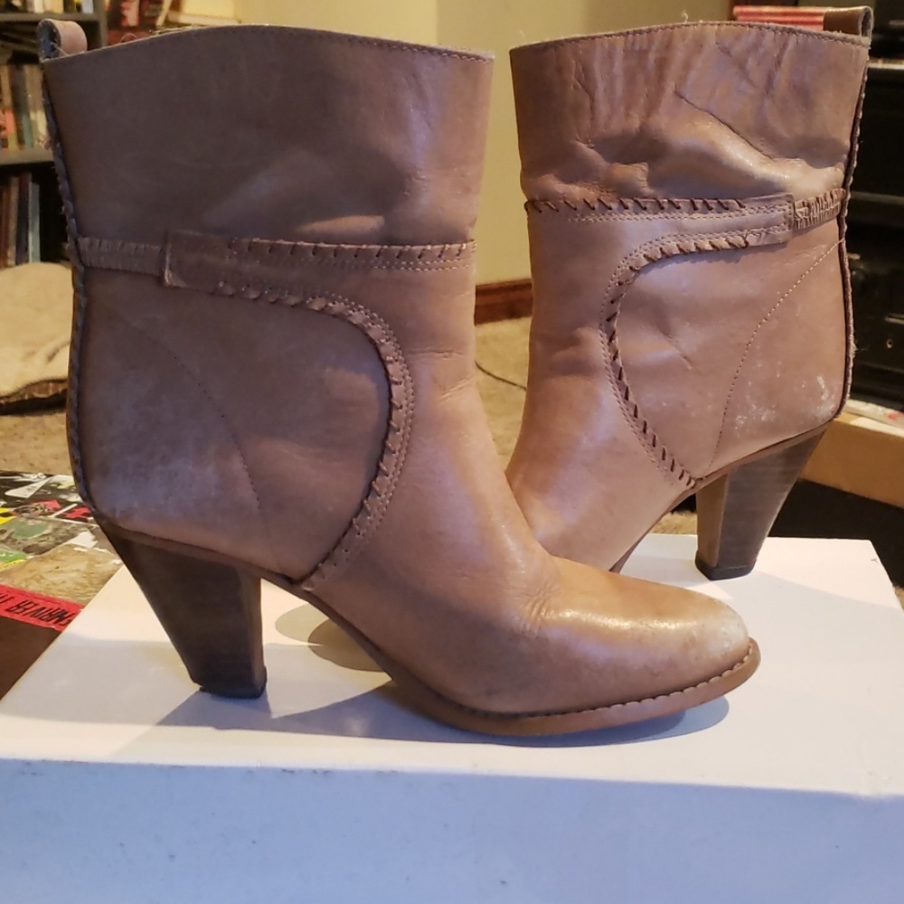 Vintage Leather Booties.